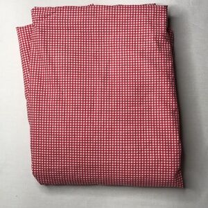 Ralph Lauren Red and White Gingham Full Fitted Sheet